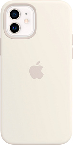 Apple для iPhone 12/12 Pro Silicone Case with MagSafe (белый)